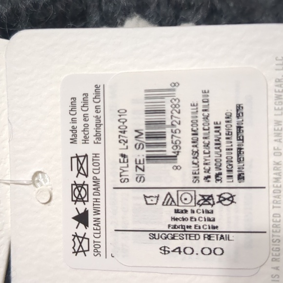 Pom Pom Ballerina  Hand Knit women's Slippers size S/M (5-7) - Picture 6 of 6